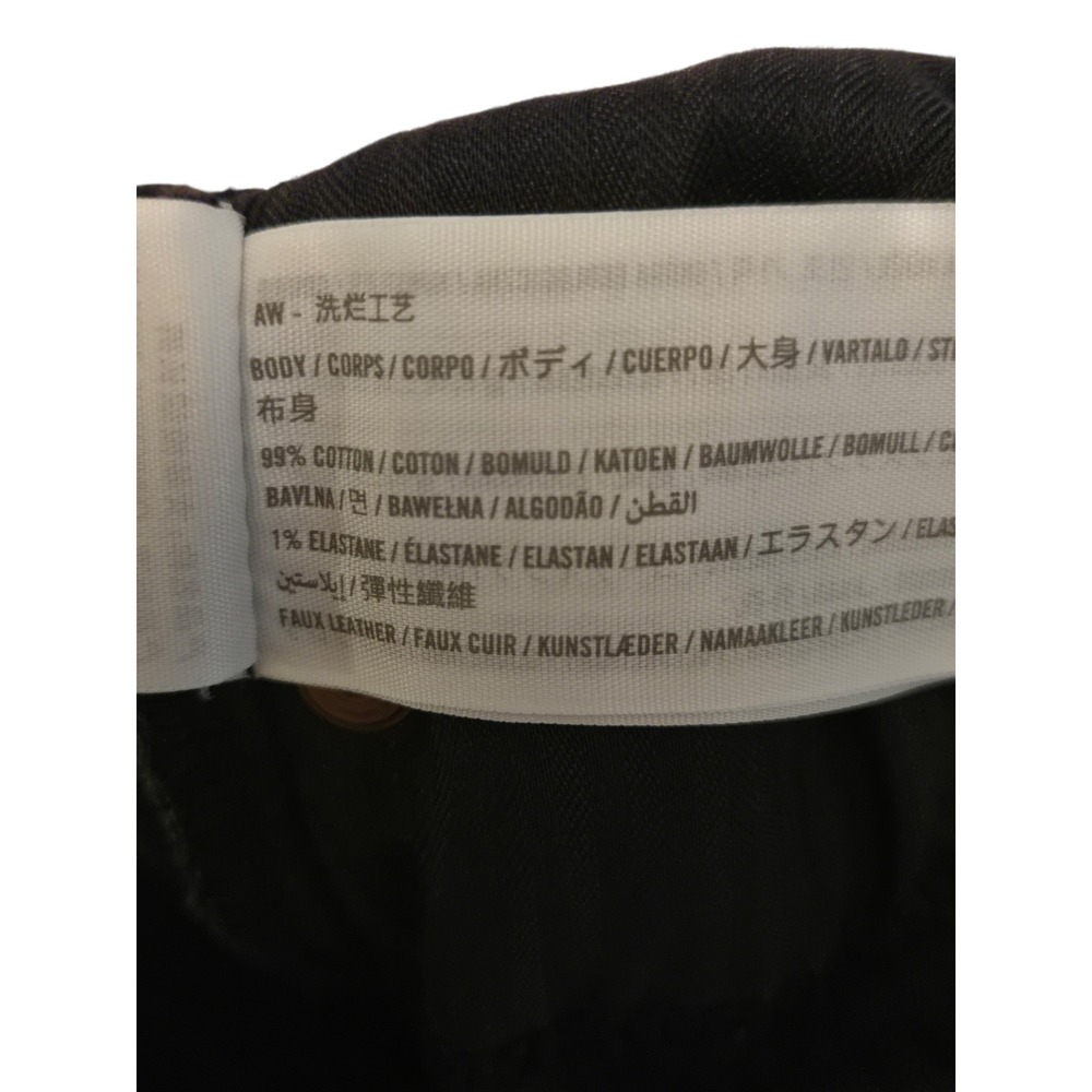 Abercrombie & Fitch 29/8 Black Jeans 90s Straight Ultra High Rise Faux Leather - Picture 6 of 9